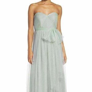 Jenny Yoo Annabelle Convertible Morning Mist Tulle Convertible Strap Dress